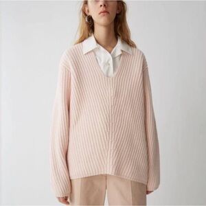 Acne Studio Deborah pink wool sweater